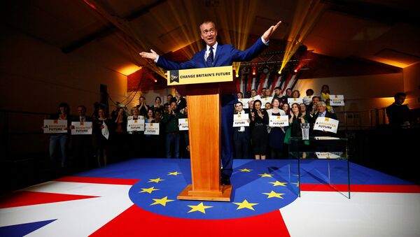 Party Leader Tim Farron delivers a speech at the Liberal Democrat manifesto launch in London, Britain May 17, 2017. - Sputnik International
