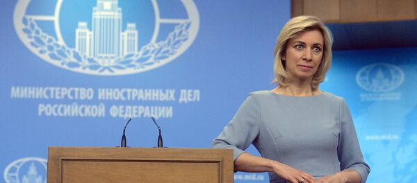 Foreign Ministry Official Spokesperson Maria Zakharova at a briefing on current foreign policy issues - Sputnik International