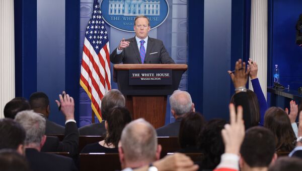 White House Press Secretary Sean Spicer speaks during the daily briefing in the Brady Briefing Room of the White House in Washington, DC - Sputnik International