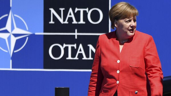 German Chancellor Angela Merkel arrives for the NATO summit in Brussels - Sputnik International
