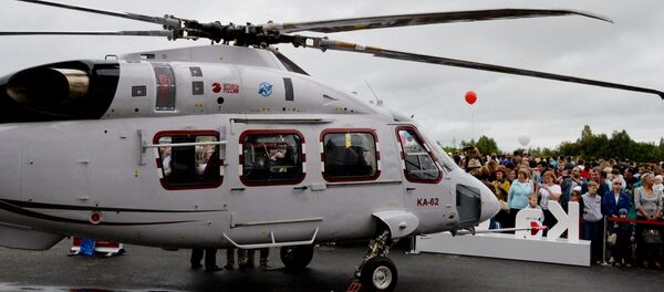 Ka-62 multi-purpose mid size helicopter at the aircraft exhibition as part of the festivities marking the 80th birthday of the Progress Arsenyev Aviation Company. (File) Ka-62 multi-purpose mid size helicopter at the aircraft exhibition as part of the festivities marking the 80th birthday of the Progress Arsenyev Aviation Company. (File) - Sputnik International