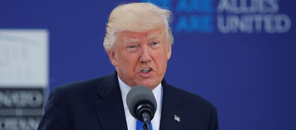 U.S. President Donald Trump speaks at the start of the NATO summit at their new headquarters in Brussels, Belgium U.S. President Donald Trump speaks at the start of the NATO summit at their new headquarters in Brussels, Belgium - Sputnik International