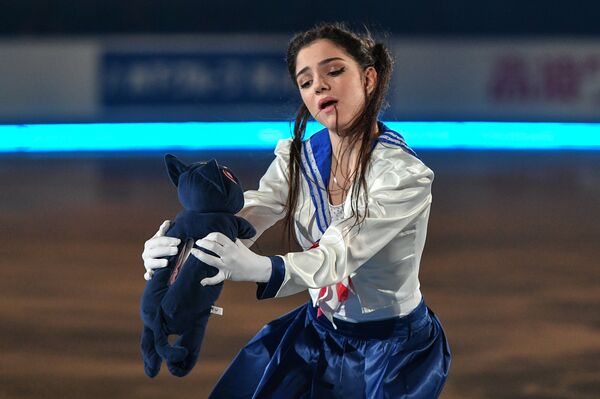 Yevgenia Medvedeva (Russia) during the exhibition gala of the 2017 ISU World Team Trophy in Figure Skating in Tokyo, Japan - Sputnik International