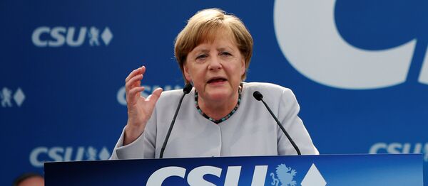 erman Chancellor and head of the Christian Democratic Union (CDU) Angela Merkel speaks during the Trudering festival in Munich, Germany, May 28, 2017 erman Chancellor and head of the Christian Democratic Union (CDU) Angela Merkel speaks during the Trudering festival in Munich, Germany, May 28, 2017 - Sputnik International