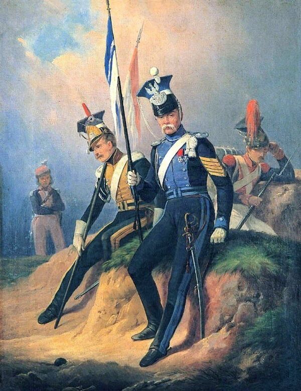 Polish uhlans from the Army of the Duchy of Warsaw 1807–1815 January Suchodolski painting Polish uhlans from the Army of the Duchy of Warsaw 1807–1815 January Suchodolski painting - Sputnik International