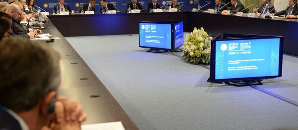At the business roundtable, Russia—Serbia: Perspectives of Economic Cooperation, during the 2017 St. Petersburg International Economic Forum - Sputnik International