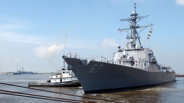 US Navy guided missile destroyer USS Cole (DDG 67) - Sputnik International