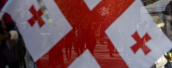 The Georgian flag The Georgian flag - Sputnik International