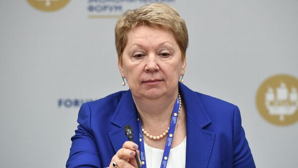 Minister of Education and Science Olga Vasilyeva at the 2017 St. Petersburg International Economic Forum - Sputnik International