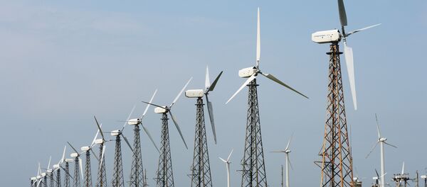 Wind power in the town of Mirny, 30 km from Yevratoria, Crimea Wind power in the town of Mirny, 30 km from Yevratoria, Crimea - Sputnik International