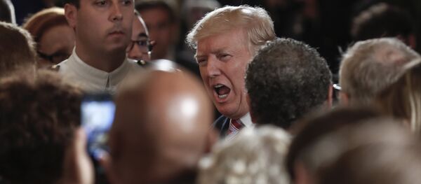 President Donald Trump arrives for a ceremony in the East Room of the White House in Washington, Monday, June 5, 2017 President Donald Trump arrives for a ceremony in the East Room of the White House in Washington, Monday, June 5, 2017 - Sputnik International