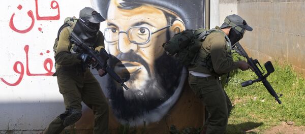 Israeli soldiers train with paintball guns during a drill at an Army base near Elyakim, Israel. Israeli soldiers train with paintball guns during a drill at an Army base near Elyakim, Israel. - Sputnik International