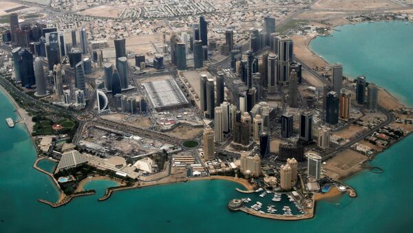 An aerial view of Doha's diplomatic area March 21, 2013. - Sputnik International