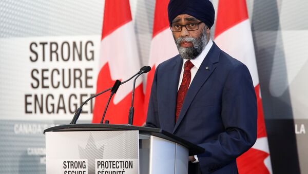 Canada's Defence Minister Harjit Sajjan speaks during a news conference announcing Canada's new defence policy in Ottawa, Ontario, Canada, June 7, 2017. - Sputnik International