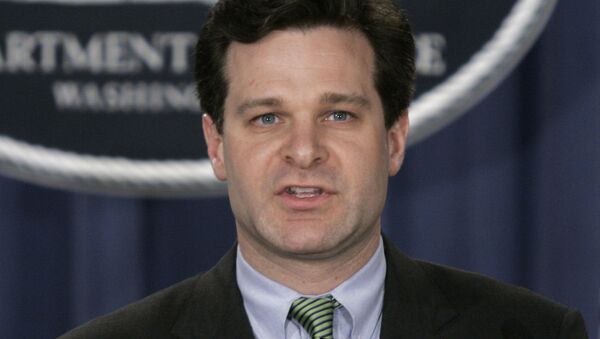 Assistant Attorney General, Christopher Wray speaks at a press conference at the Justice Dept. in Washington. (File) - Sputnik International