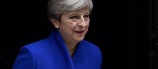 Britain's Primer Minister Theresa May leaves Downing Street on her way to Buckingham Palace after Britain's election in London, Britain June 9, 2017. - Sputnik International