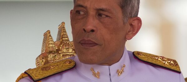 Thailand's King Vajiralongkorn Bodindradebayavarangkun addresses the audience at the royal plowing ceremony in Bangkok, Thailand, Friday, May 12, 2017. - Sputnik International