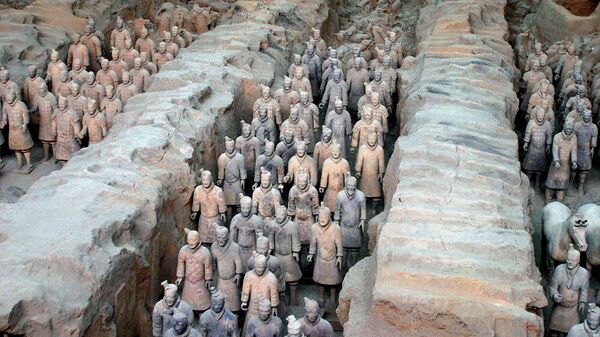 The 2,000-year-old terracotta army at the Qin Terracotta Warriors and Horses Museum, in Xian, central China's Shaanxi province. (File) - Sputnik International