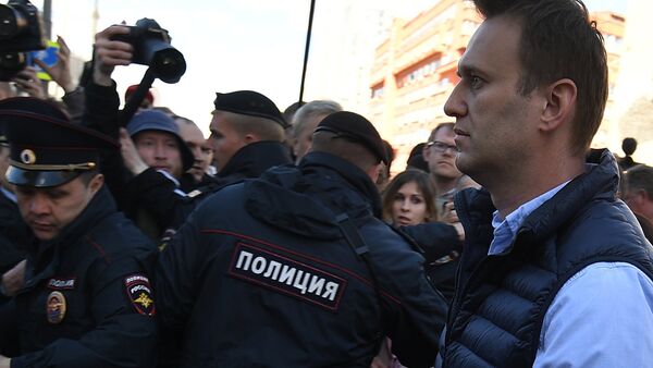 Alexei Navalny at the rally on Academician Sakharov Prospekt in Moscow (File) - Sputnik International