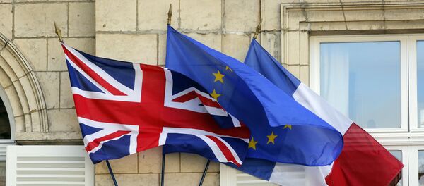 The British , European and French flags (File) The British , European and French flags (File) - Sputnik International