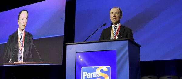 Newley-elected chairman of the Finns Party and Member of the European Parliament Jussi Halla-aho delivers his speech at the Finns Party congress in Jyvaskyla, Finland June 11, 2017 Newley-elected chairman of the Finns Party and Member of the European Parliament Jussi Halla-aho delivers his speech at the Finns Party congress in Jyvaskyla, Finland June 11, 2017 - Sputnik International
