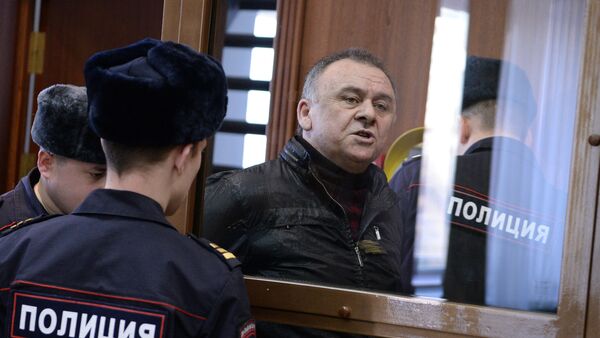 Lom-Ali Gaitukayev, a defendant in Novaya Gazeta columnist Anna Politkovskaya murder case, during a hearing in the Moscow City Court. File photo - Sputnik International