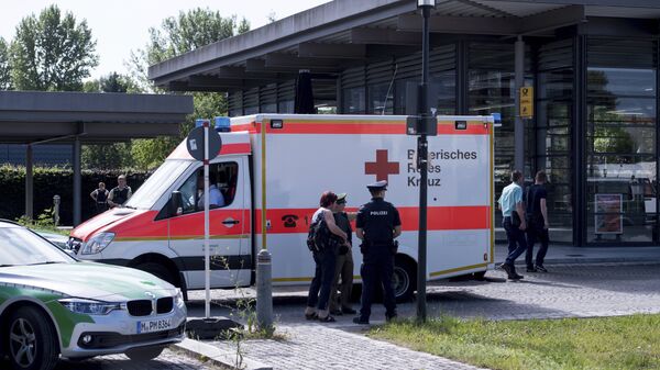 An ambulance stands near a subway station in Munich, Germany, Tuesday, June 13, 2017 - Sputnik International