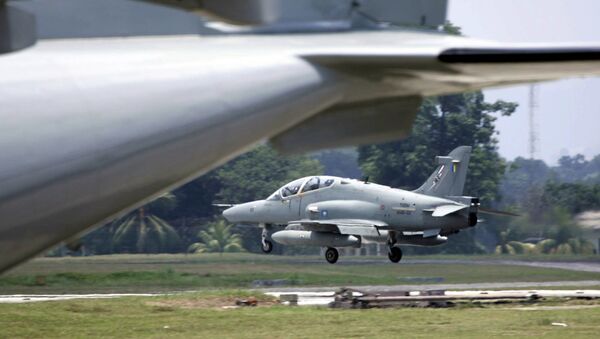 Malaysian airforce's Hawk jet touches down at Kuantan airforce base in Kuantan, east coast of Malaysia, Thursday, Sept. 15, 2005 - Sputnik International