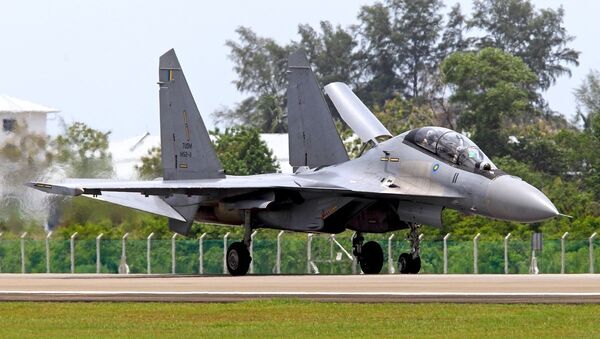 Sukhoi Su-30MKM, a variant only used by the Royal Malaysian Air Forces. - Sputnik International