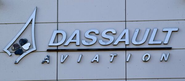 The logo of French aerospace company Dassault Aviation is pictured in Surensnes, outside Paris. (File) The logo of French aerospace company Dassault Aviation is pictured in Surensnes, outside Paris. (File) - Sputnik International