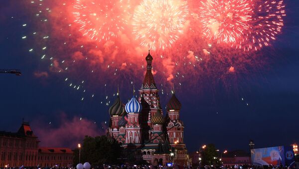 Russia Day fireworks display on Red Square, Moscow - Sputnik International