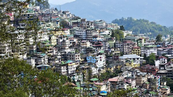 General view of Gangtok in the north-eastern Indian state of Sikkim - Sputnik International