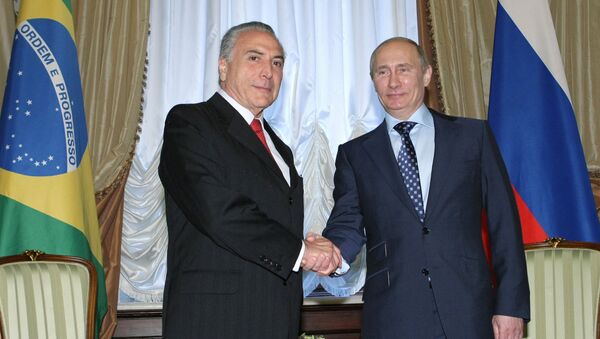 Vladimir Putin meets Michel Temer (File) - Sputnik International