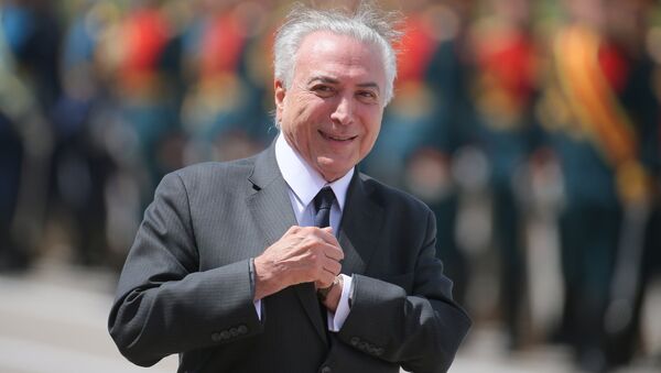 Brazilian President Michel Temer arrives in Moscow - Sputnik International