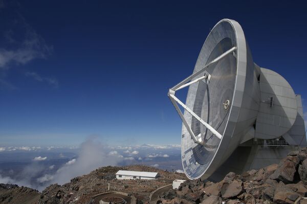 The Large Millimeter Telescope is installed on the top of the Sierra Negra peak near the town of Atzitzintla, Mexico. File photo  - Sputnik International