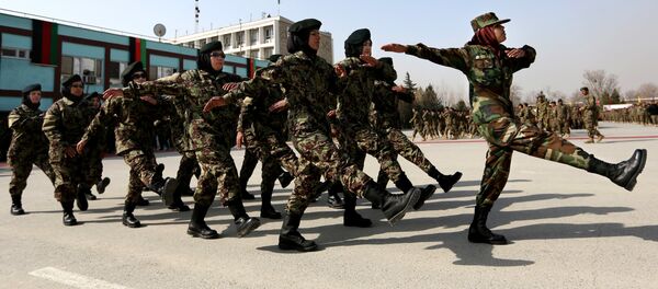New members of the Afghanistan's National Army march during their graduation ceremony at the Afghan Military Academy in Kabul, Afghanistan (File) New members of the Afghanistan's National Army march during their graduation ceremony at the Afghan Military Academy in Kabul, Afghanistan (File) - Sputnik International