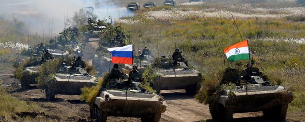 Indra 2016 Russian-Indian military exercise in Primorye Territory. File photo Indra 2016 Russian-Indian military exercise in Primorye Territory. File photo - Sputnik International