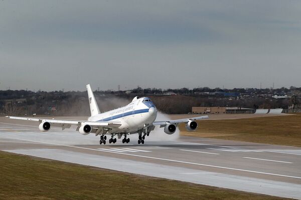 Boeing E-4B landing at Offutt AFB, Nebraska. - Sputnik International