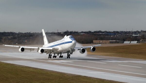 Boeing E-4B landing at Offutt AFB, Nebraska. - Sputnik International