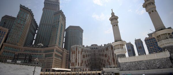 View of Abraj Al bait complex from the roof of the Masjid al-Haram mosque, Mecca View of Abraj Al bait complex from the roof of the Masjid al-Haram mosque, Mecca - Sputnik International