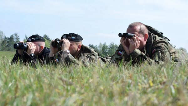 Soldiers during a drill in Denmark - Sputnik International