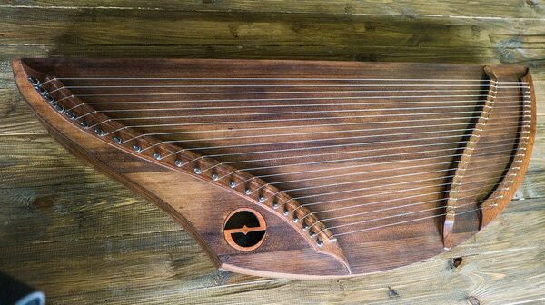 Russian gusli presented to the lead singer of popular American rock band Evanescence, Amy Lee - Sputnik International