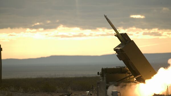 The final pre-acceptance trial of the GMLRS (Guided Multiple Launch Rocket System) at White Sands Missile Range, New Mexico, USA - Sputnik International