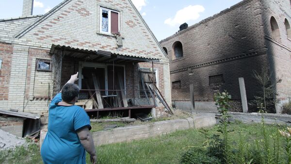 Consequences of shelling in Donetsk Region - Sputnik International