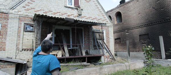 Consequences of shelling in Donetsk Region - Sputnik International