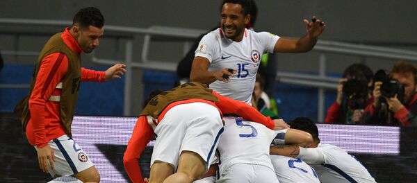 The Chilean national football team beat Portugal in the 2017 FIFA Confederations Cup semifinals. The Chilean national football team beat Portugal in the 2017 FIFA Confederations Cup semifinals. - Sputnik International