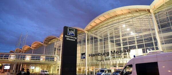 Police forces guard the fair ground, where the upcoming G20 summit will take place, in Hamburg, Germany, June 28, 2017 Police forces guard the fair ground, where the upcoming G20 summit will take place, in Hamburg, Germany, June 28, 2017 - Sputnik International