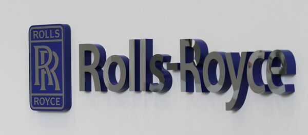 A Rolls-Royce logo at the Rolls-Royce Crosspointe manufacturing and research facility in Prince George, Va., Monday, May 2, 2011. The plant was built to produce disks for new generation turbofan engines. - Sputnik International