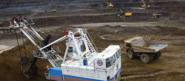 Pit of the Titimukhta gold ore deposit, which is owned by Polyus, a subsidiary of Russia's biggest gold mining company Polyus Gold Pit of the Titimukhta gold ore deposit, which is owned by Polyus, a subsidiary of Russia's biggest gold mining company Polyus Gold - Sputnik International