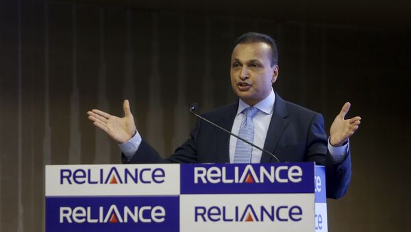 Reliance Group Chairman Anil Ambani speaks during a press conference in Mumbai, India, Friday, June 02, 2017 - Sputnik International